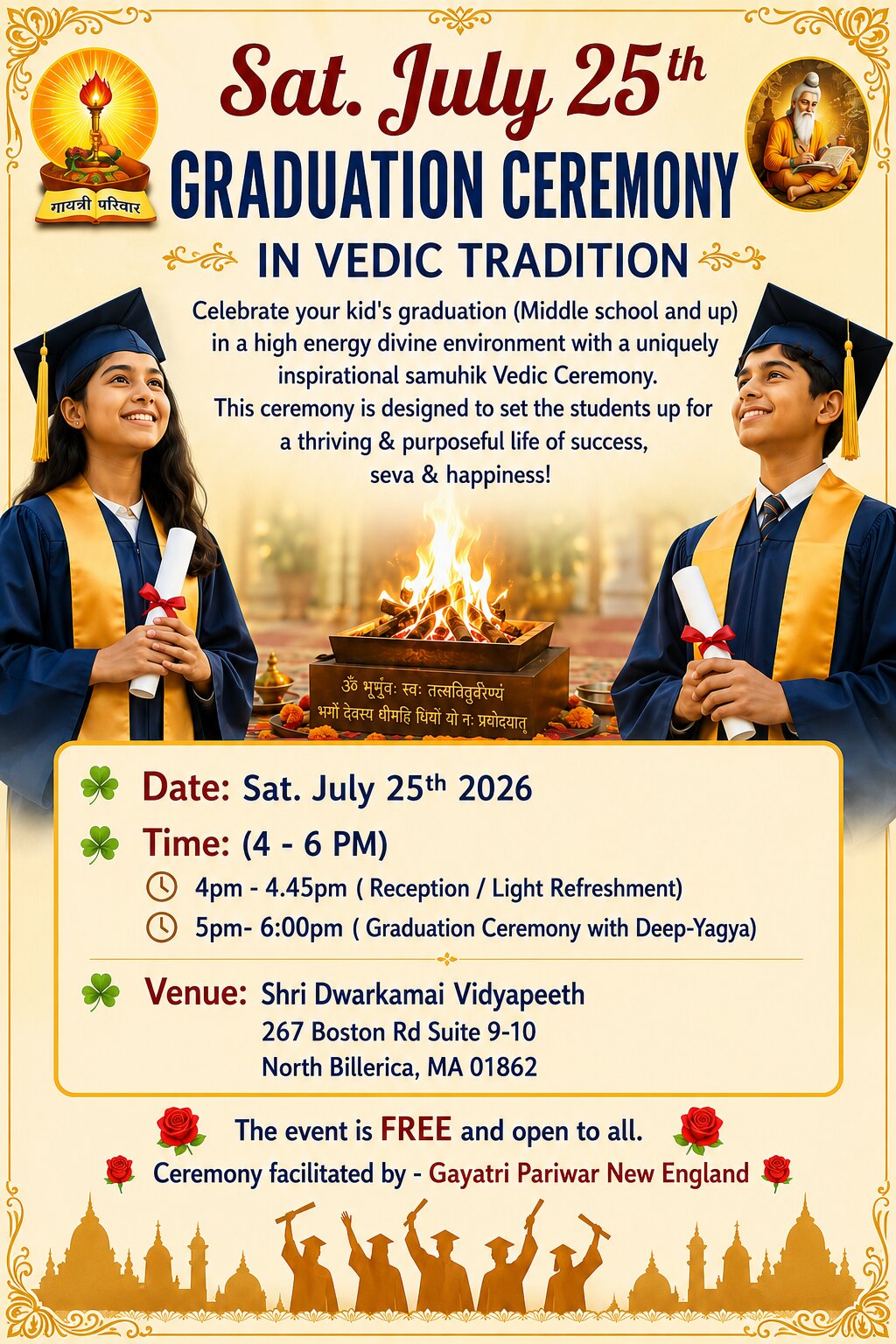 Vedic Graduation Ceremony Jpg flyer