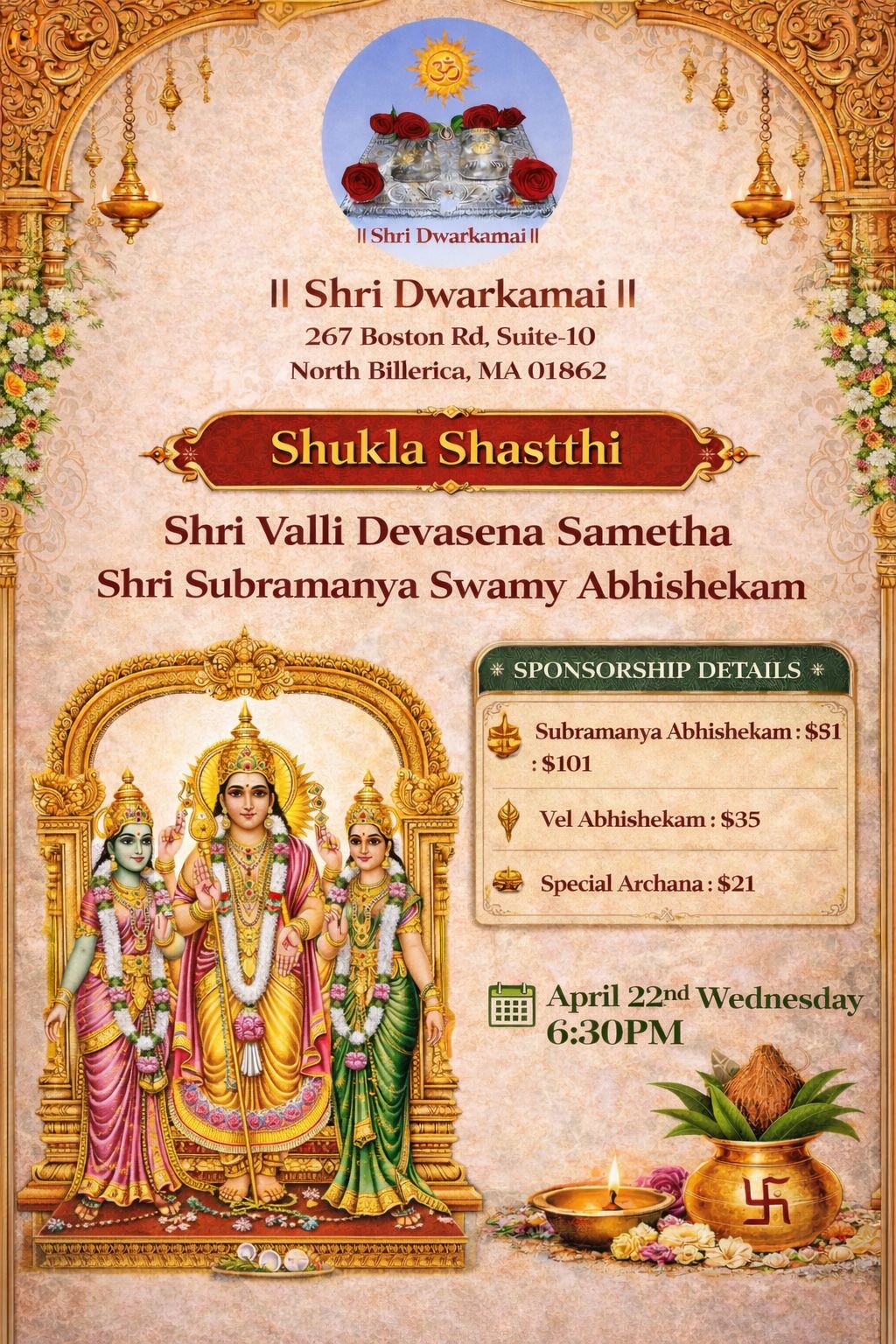 Updated Shukla Shastthi April22