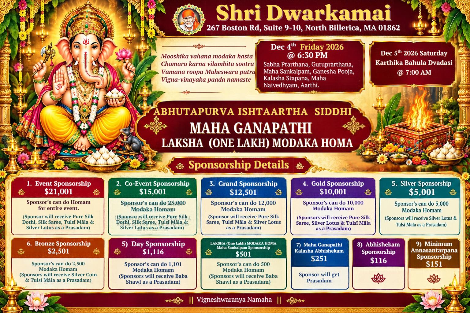 Ganapati 0ne Lakh Modaka