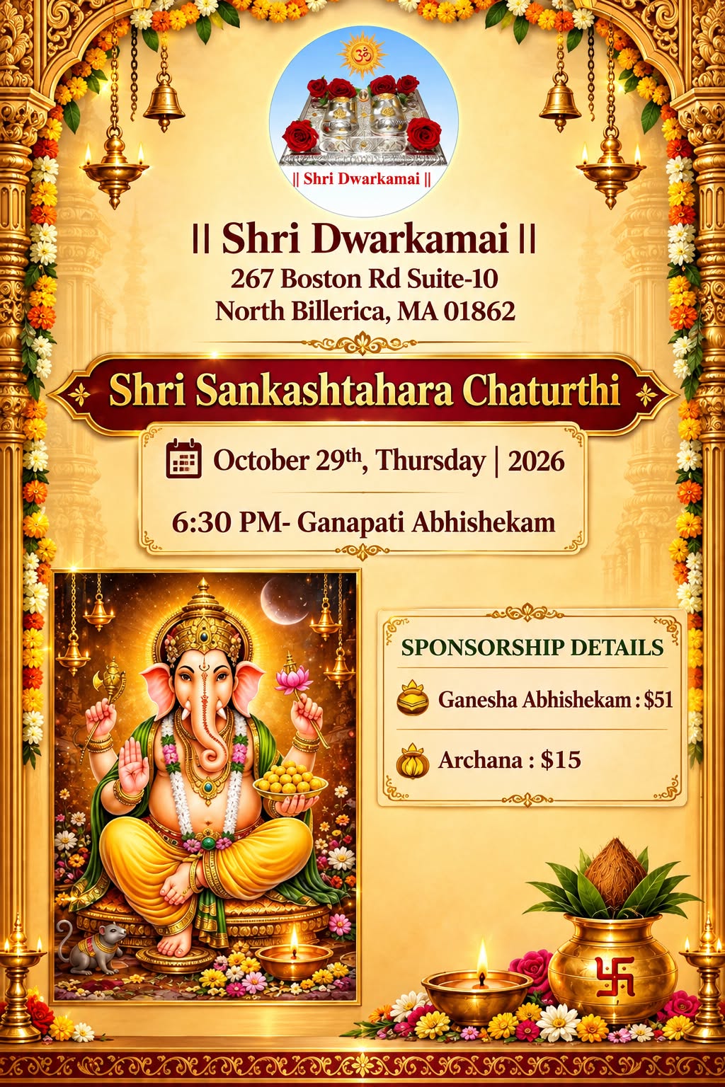 SankashtaharaChaturthi 29thOct