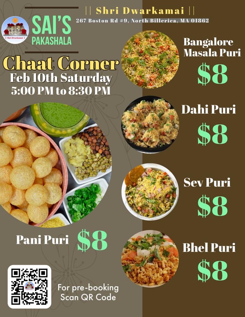 Sai's Pakashala Chaat Corner 10th Service