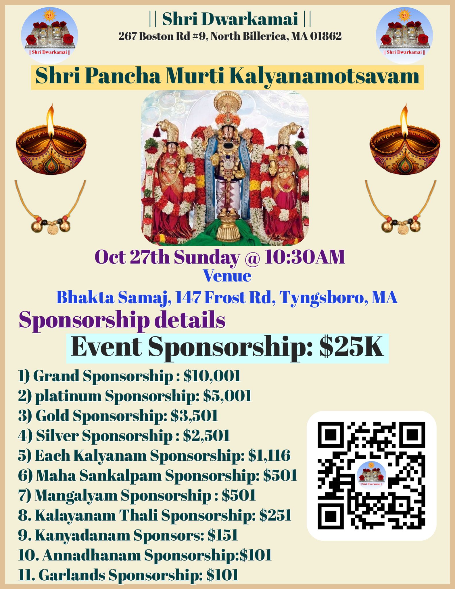 ShriDwarkamai PanchaMurtiKalyanmotsavam Oct2024