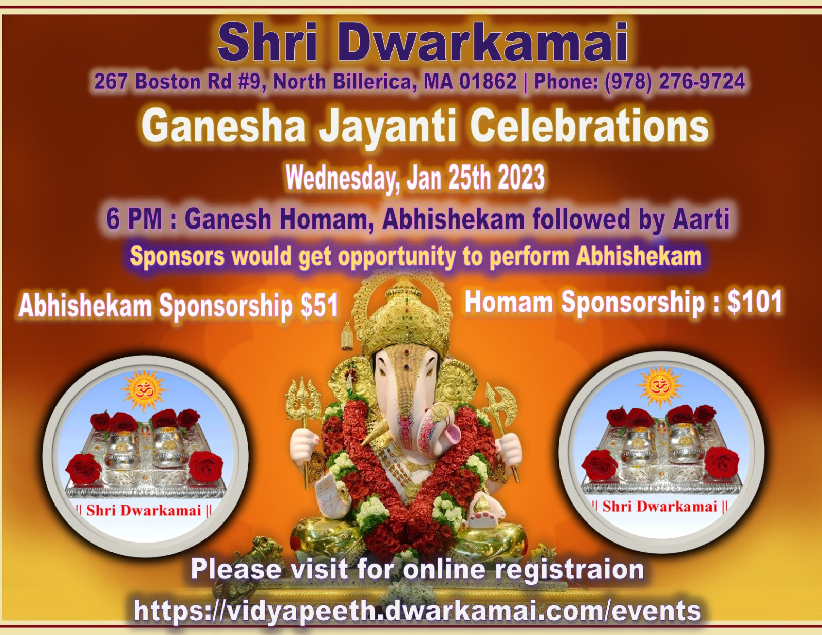 ShriDwarkamai GaneshJayanthi Jan2023